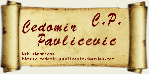 Čedomir Pavličević vizit kartica